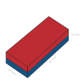 Неодимов магнит блок 40 x 20 x 10 мм C