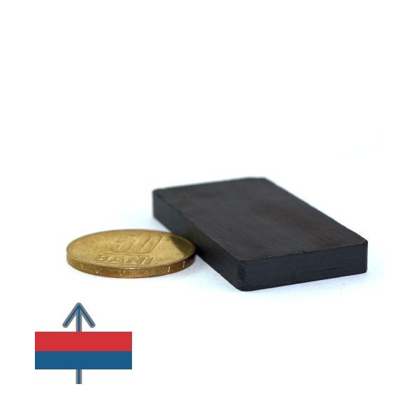 Феритен магнит блок 50 x 25 x 5.6 мм 2