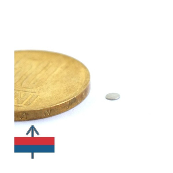 Неодимов магнит диск 2.5 x 0.3 мм 1