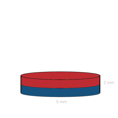 Magnet neodim disc 05 x 02 mm C