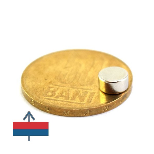 Неодимов магнит диск 6 x 0.3 мм 9