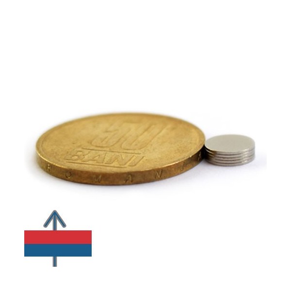 Неодимов магнит диск 7 x 0.4 мм 5