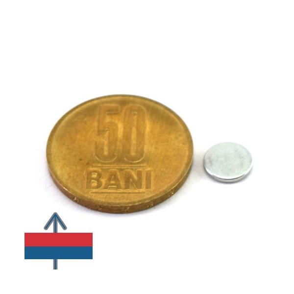 Неодимов магнит диск 8 x 1 мм 3