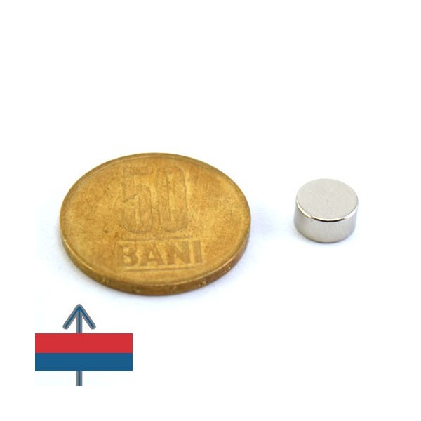 Неодимов магнит диск 8 x 0.4 мм 2