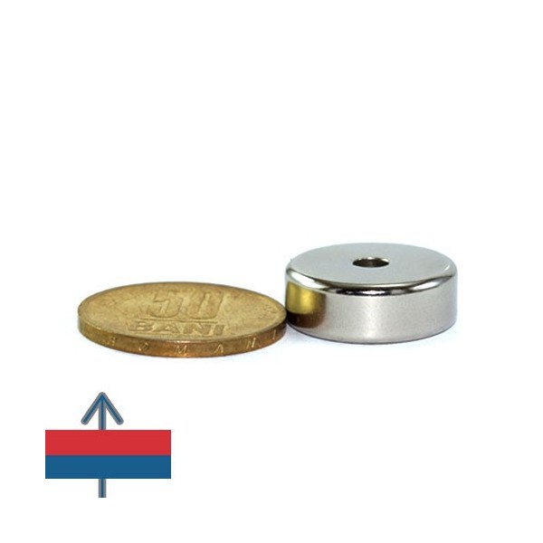 Неодимов магнит пръстен 20 x 4 x 7 мм с магнитизация под наклон