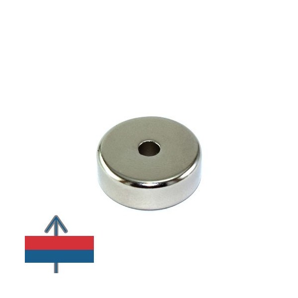 Magnet neodim inel 20 x 04 x 07 mm cu magnetizare