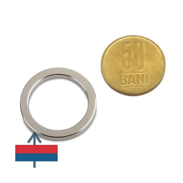 Неодимов магнит пръстен 27 x 21 x 3 мм 2