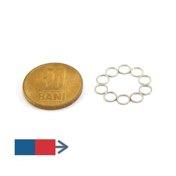 Magnet neodim inel 5.3 x 4.3 x 0.5 mm 5