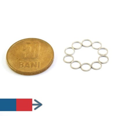 Magnet neodim inel 5.3 x 4.3 x 0.5 mm 5