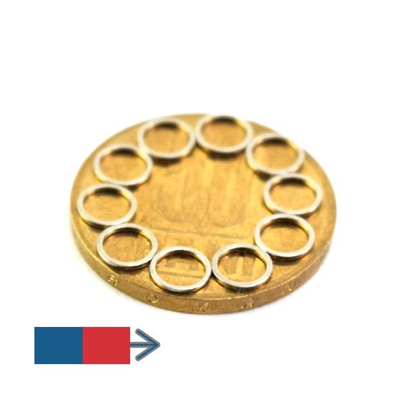 Magnet neodim inel 5.3 x 4.3 x 0.5 mm 6