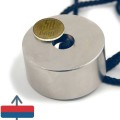 Неодимов магнит пръстен 60 x 6 x 30 мм с монета от 50 бани