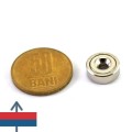 Неодимов магнит купичка D13 мм 1