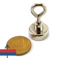Неодимов магнит купичка D20 мм с пръстеновидна кука 1