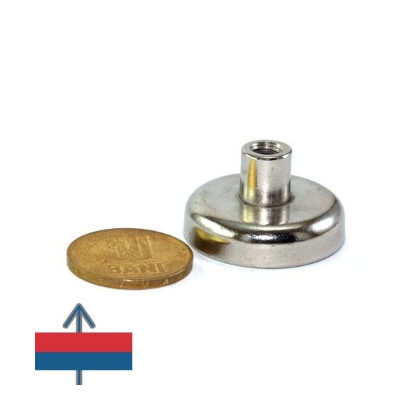 Magnet neodim oala D32 mm cu carlig inelar 7