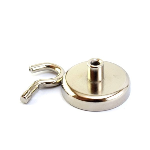 Magnet neodim oala D42 cârlig cu cârligul demontat