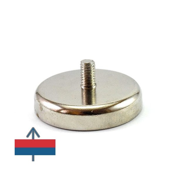 Неодимов магнит тенджера Ø42 мм с външна резба 4