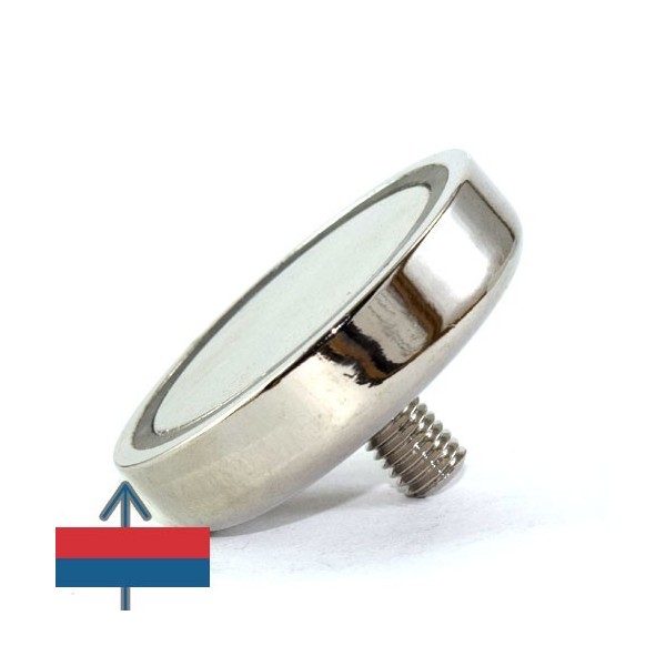 Magnet neodim oala D48 mm cu filet exterior 3