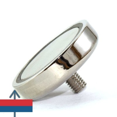 Magnet neodim oala D48 mm cu filet exterior 3