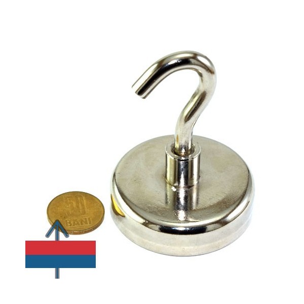 Неодимов магнит тенджера Ø60 мм с кука 1