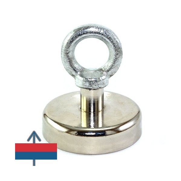 Неодимов магнит тенджера Ø60 мм с пръстеновиден кука 2