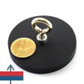 Неодимов магнит тенджера Ø66 мм с каучуково покритие и пръстеновиден кука 1