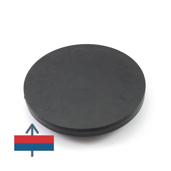 Magnet neodim oala D88 mm cauciucat gat filet interior 6
