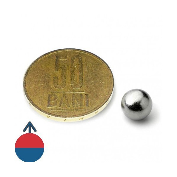 Неодимов магнит сфера 8 мм 1