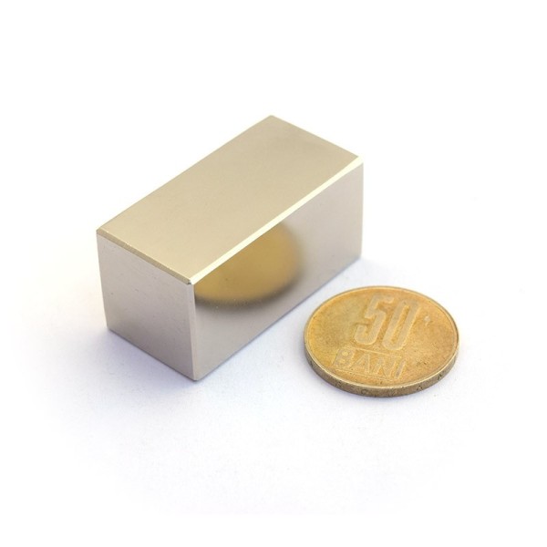 Magnet neodim bloc 40 x 20 x 20 mm - orizontal