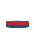 Феритен магнит диск 30 x 15 мм C