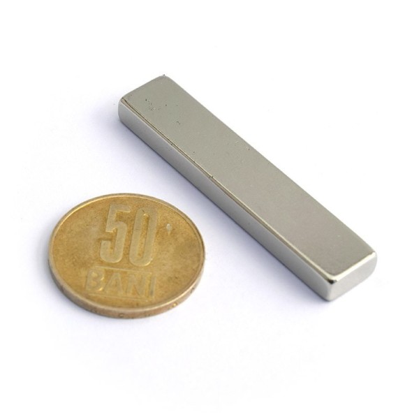 Magnet neodim bloc 50 x 10 x 5 mm - N45 orizontal