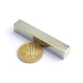 Неодимов магнит блок 50 x 10 x 10 мм - N45 хоризонтален