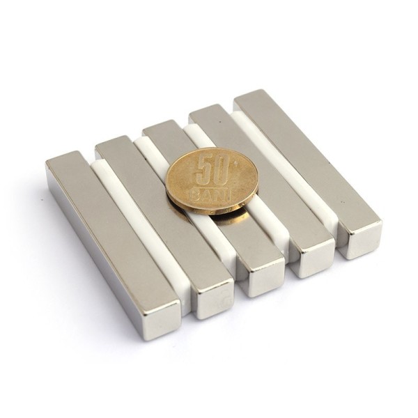 Неодимов магнит блок 60 x 10 x 10 мм - N45 комплект