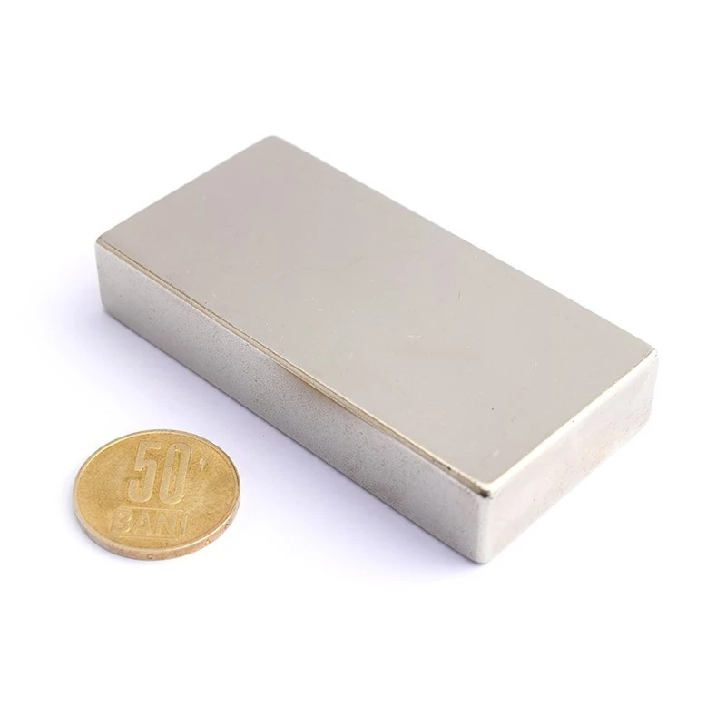 Magnet neodim bloc 80 x 40 x 15 mm - N45 orizontal