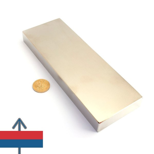 Magnet neodim bloc 200 x 70 x 20 mm - N52 cu magnetizare