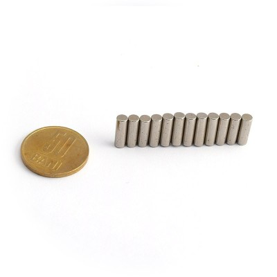 Magnet neodim cilindru 4 x 12 mm - N45 grup