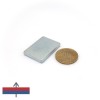 Magnet neodim bloc 35 x 25 x 4,5 ZN N38SH cu magnetizare