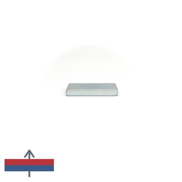 Magnet neodim bloc 35 x 25 x 4,5 ZN N38SH cu magnetizare
