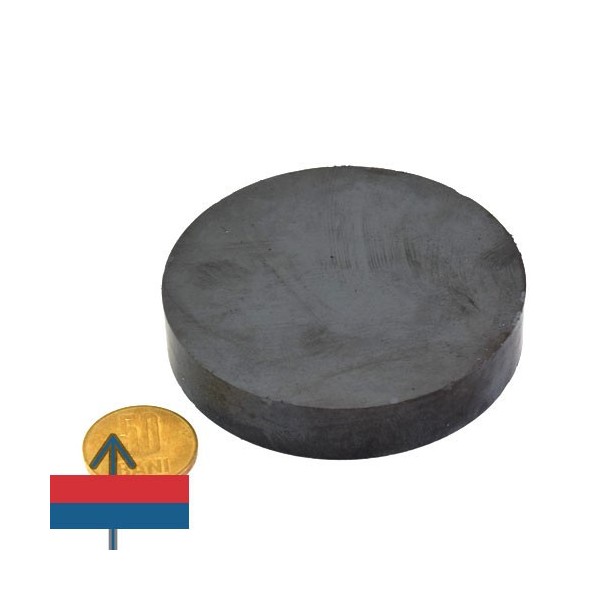 Феритен магнит диск 80 x 15 мм 1