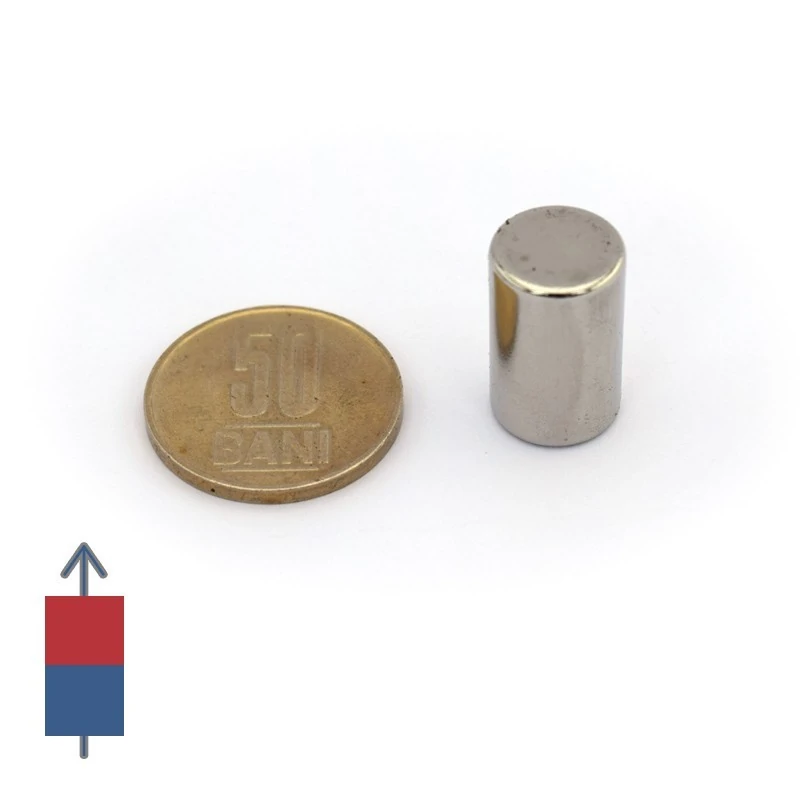 Magnet neodim cilindru 12 x 20 cu magnetizare