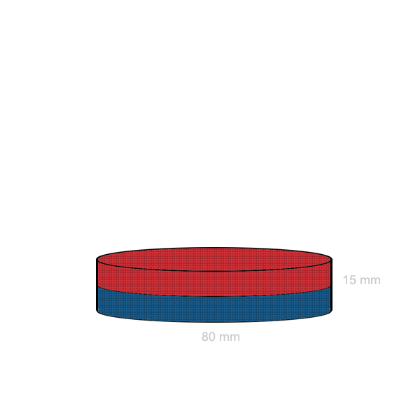 Magnet ferita disc 80 x 15 mm C