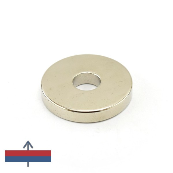 Magnet neodim inel 48 x 14 x 8 mm cu magnetizare 3