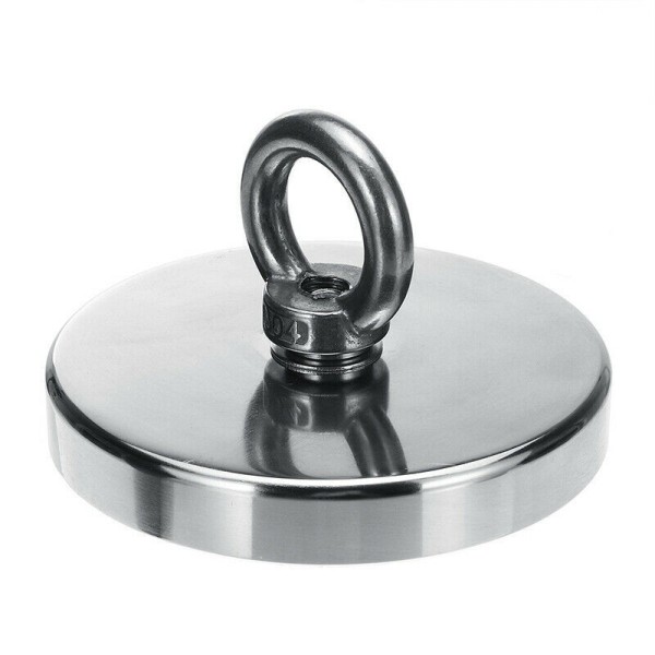 Magnet neodim oală D 120 mm cârlig inelar rotativ magnet fishing