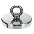 Неодимов магнит тенджера Ø120 мм с въртяща се пръстеновидна кука - магнитен риболов