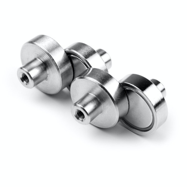 Неодимов магнит тенджера Ø16 мм с вътрешна резба 4 бр.