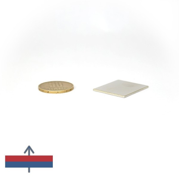 Magnet neodim bloc 30 x 25 x 1,3 mm - 2