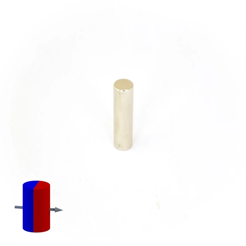 Magnet neodim cilindru 10 x 40 mm diametral magnetizare