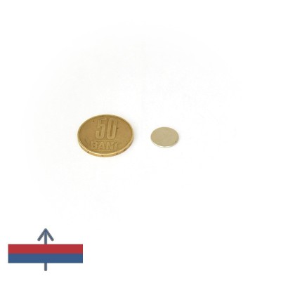 Magnet neodim disc 12 x 0,75 mm 50 bani magnetizare