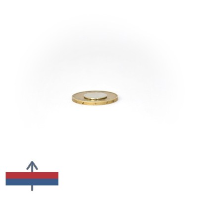 Magnet neodim disc 12 x 0,75 mm peste 50 bani magnetizare