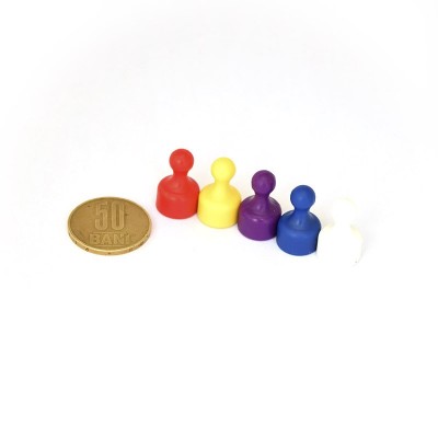 Pioneză magnetică neodim D 12 x 20 grup 50 bani