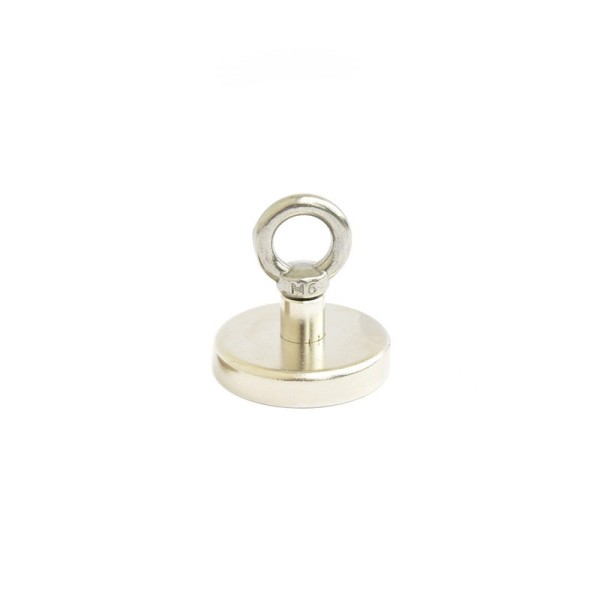 Magnet ferită oală D 40 mm cu cârlig inelar